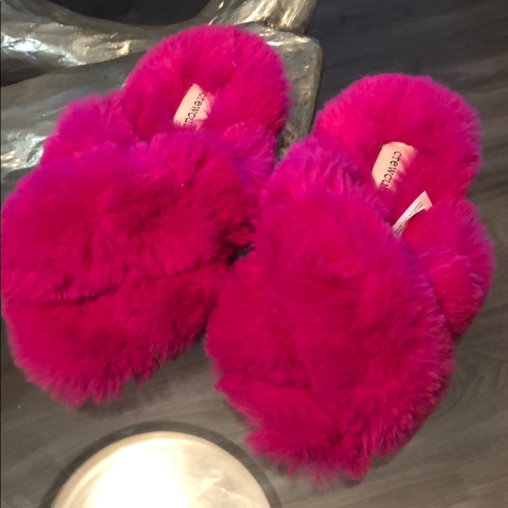 Jcrew toddler pink slippers size 10